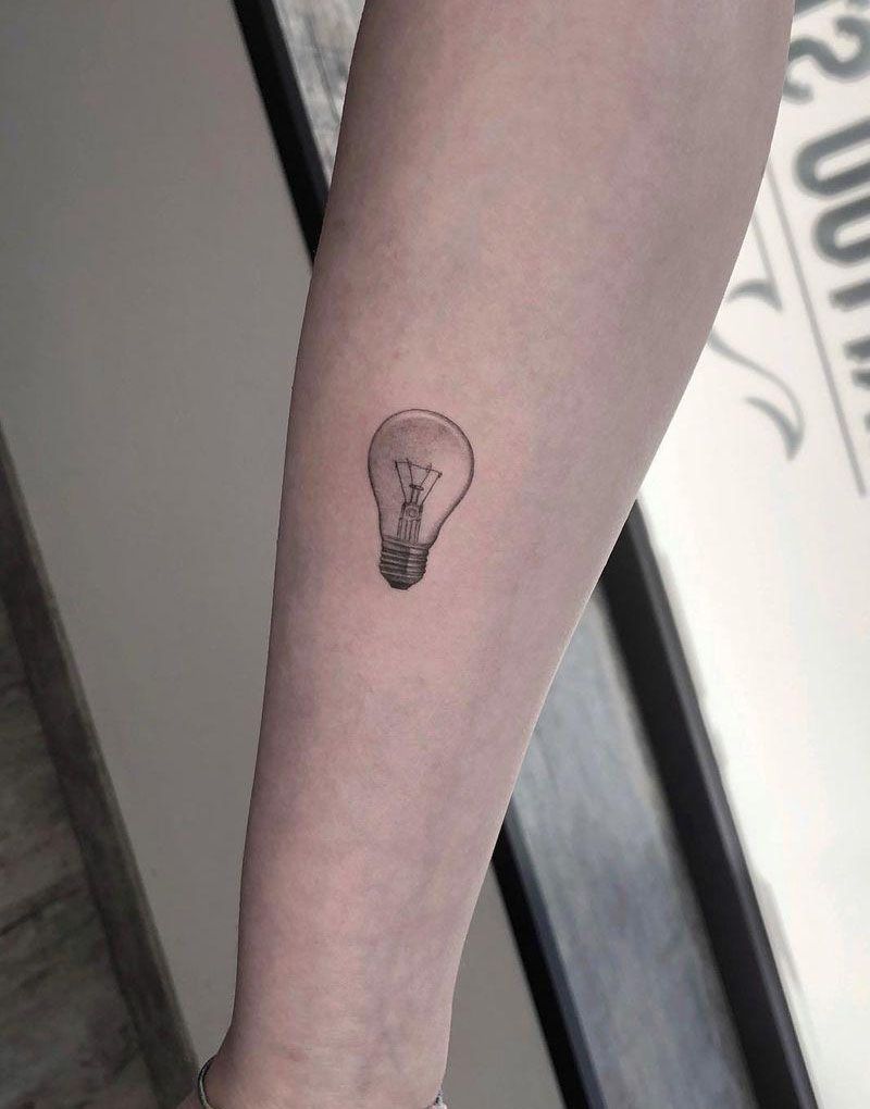 30 Elegant Light Bulb Tattoos You Can Copy