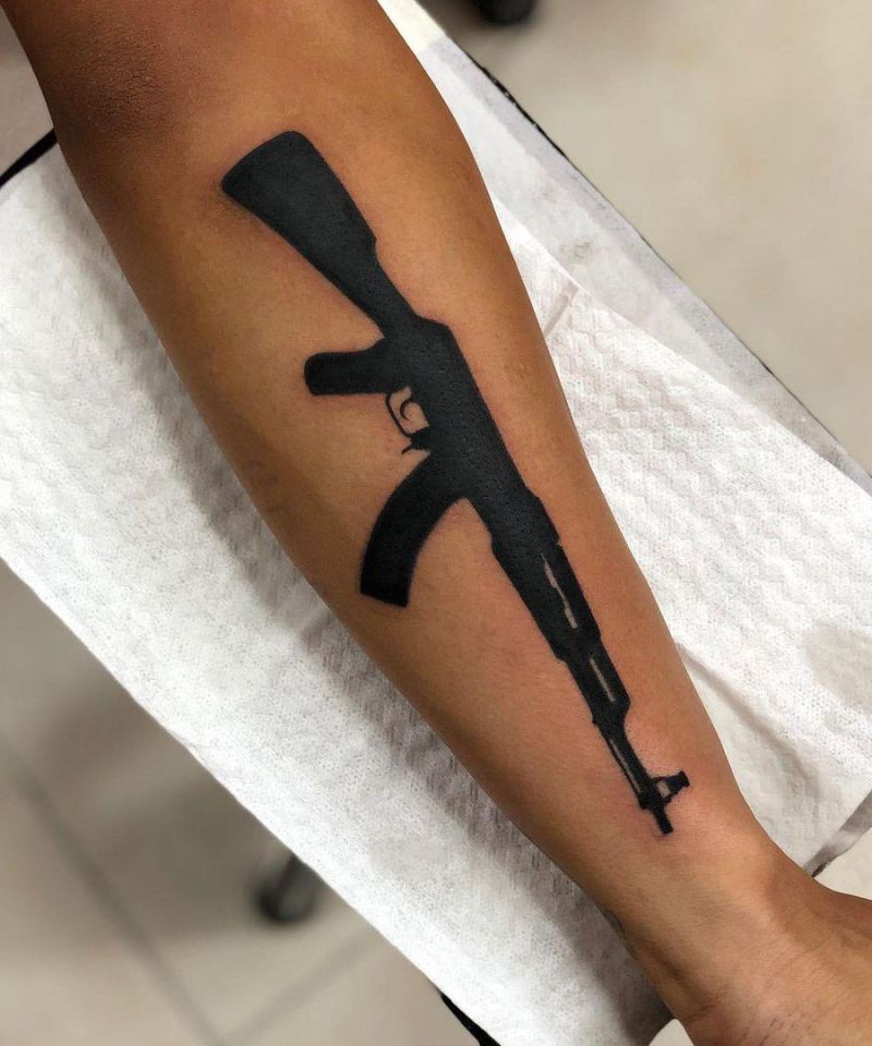 30 Wonderful Ak47 Tattoos You Must Love