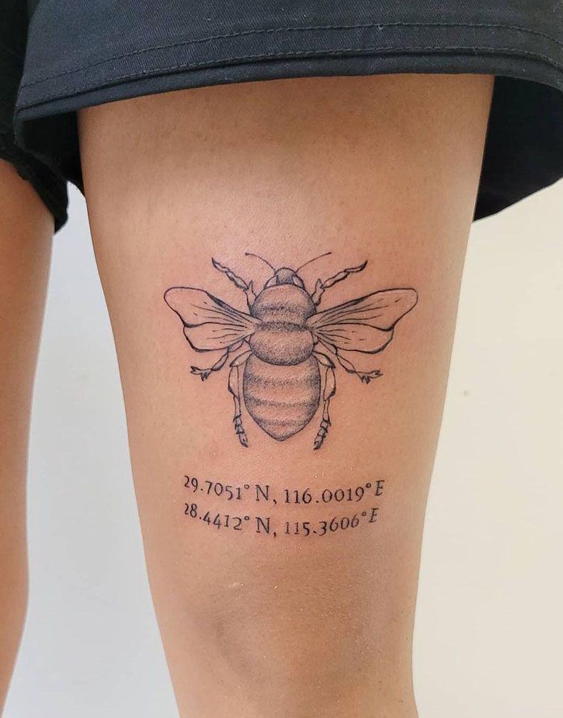 30 Beautiful Bee Tattoos You Must See