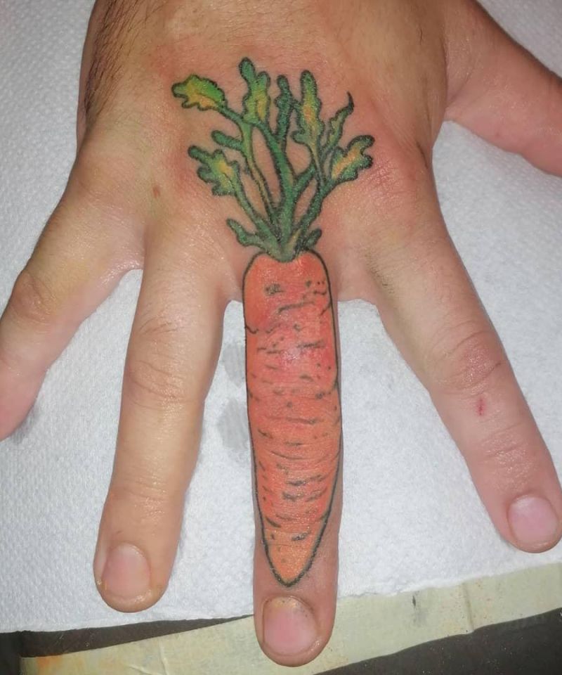 30 Elegant Carrot Tattoos You Can Copy