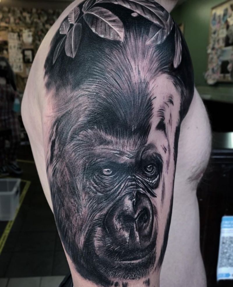 30 Gorgeous Gorilla Tattoos You Can Copy