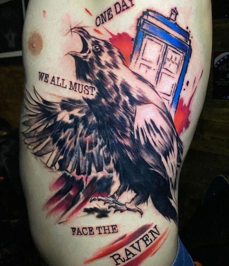30 Unique Raven Tattoos You Must Love
