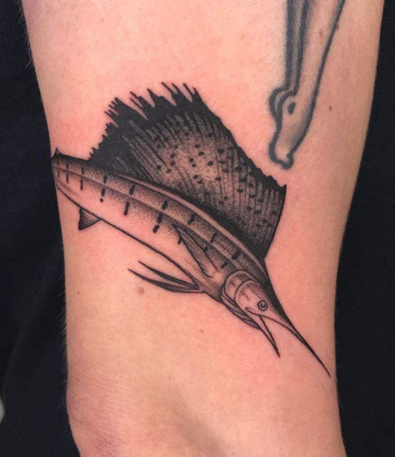 30 Gorgeous Sailfish Tattoos You Should Try