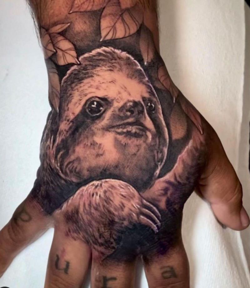 30 Adorable Sloth Tattoos for Your Inspiration