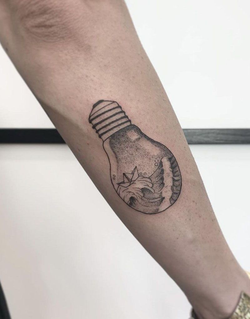 30 Elegant Light Bulb Tattoos You Can Copy