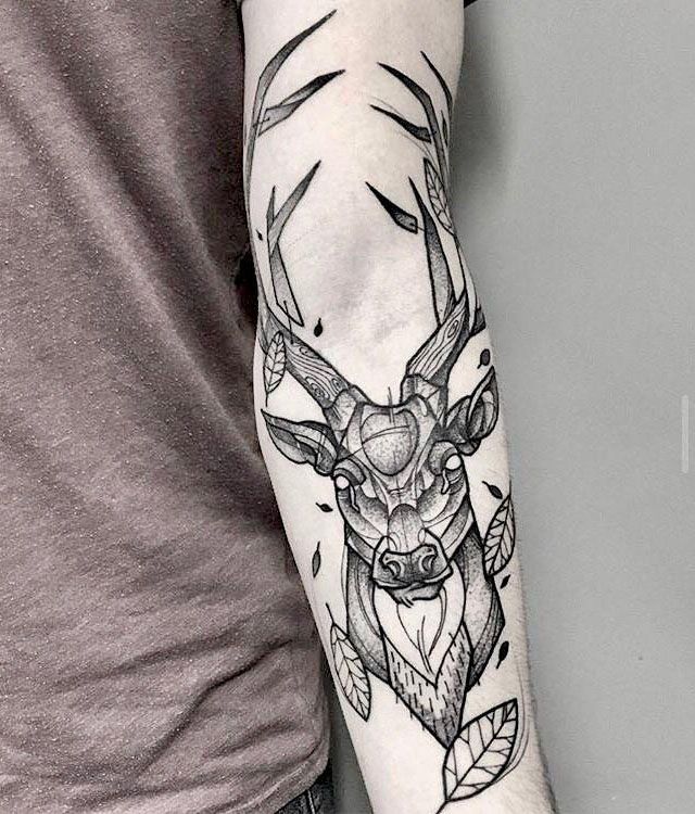 30 Gorgeous Stag Tattoos You Should Try