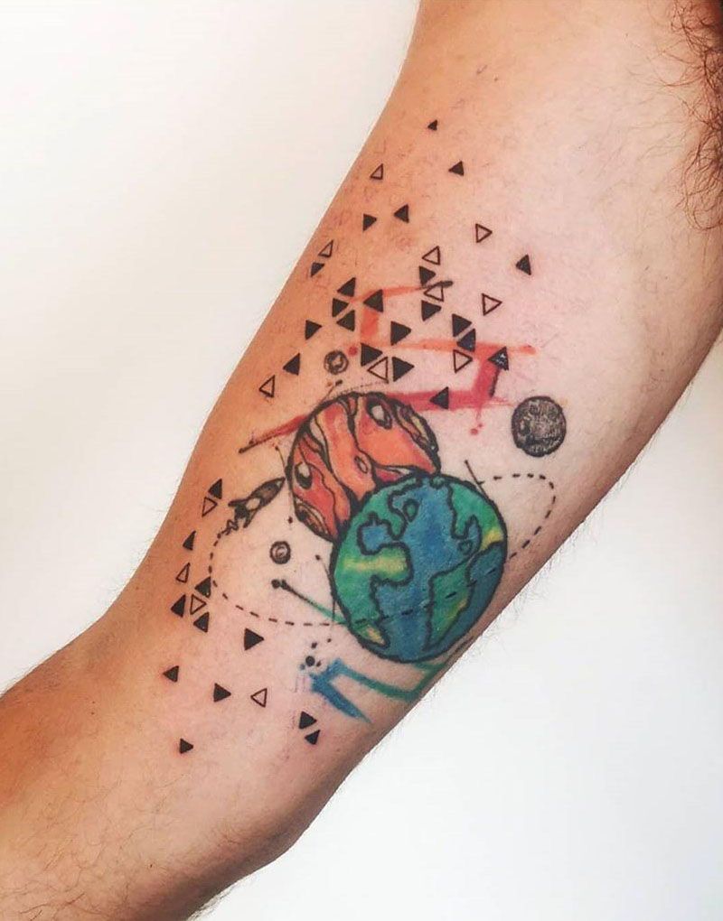 30 Beautiful Earth Tattoos You Can Copy