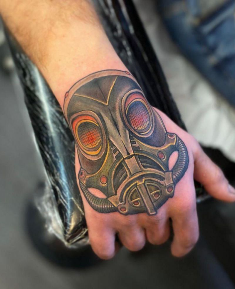 30 Unique Gas Mask Tattoos to Inspire You