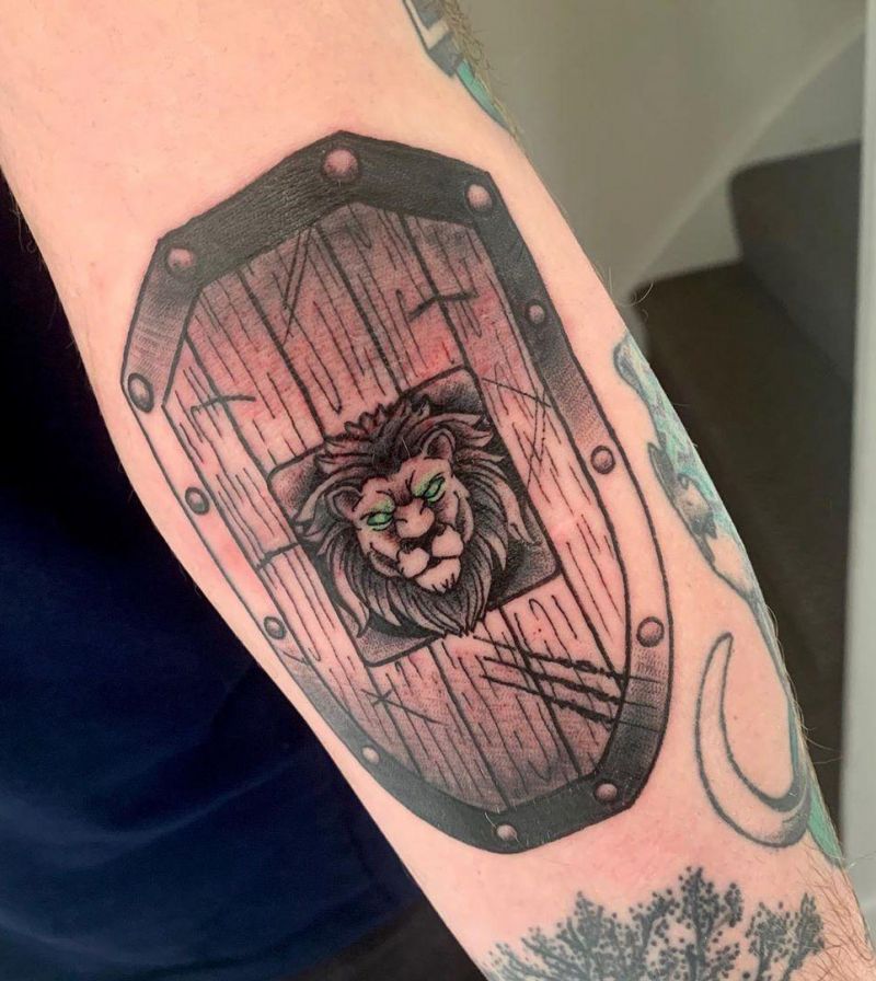 30 Gorgeous Shield Tattoos You Can Copy