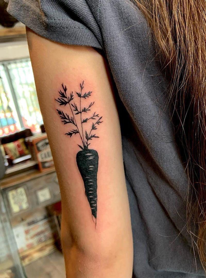 30 Elegant Carrot Tattoos You Can Copy