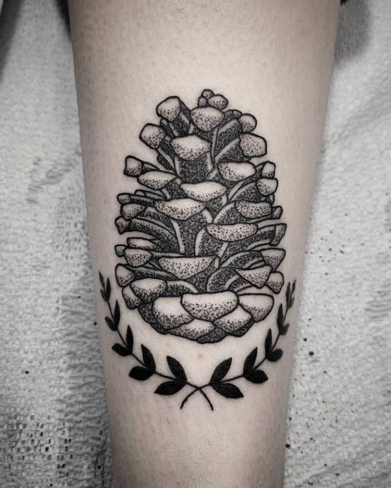 30 Wonderful Pinecone Tattoos You Can’t Miss