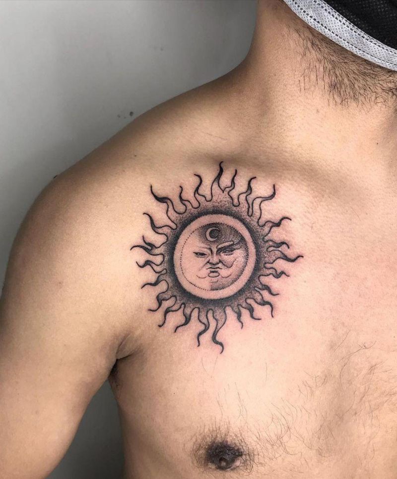30 Unique Sun Tattoos You Can Copy