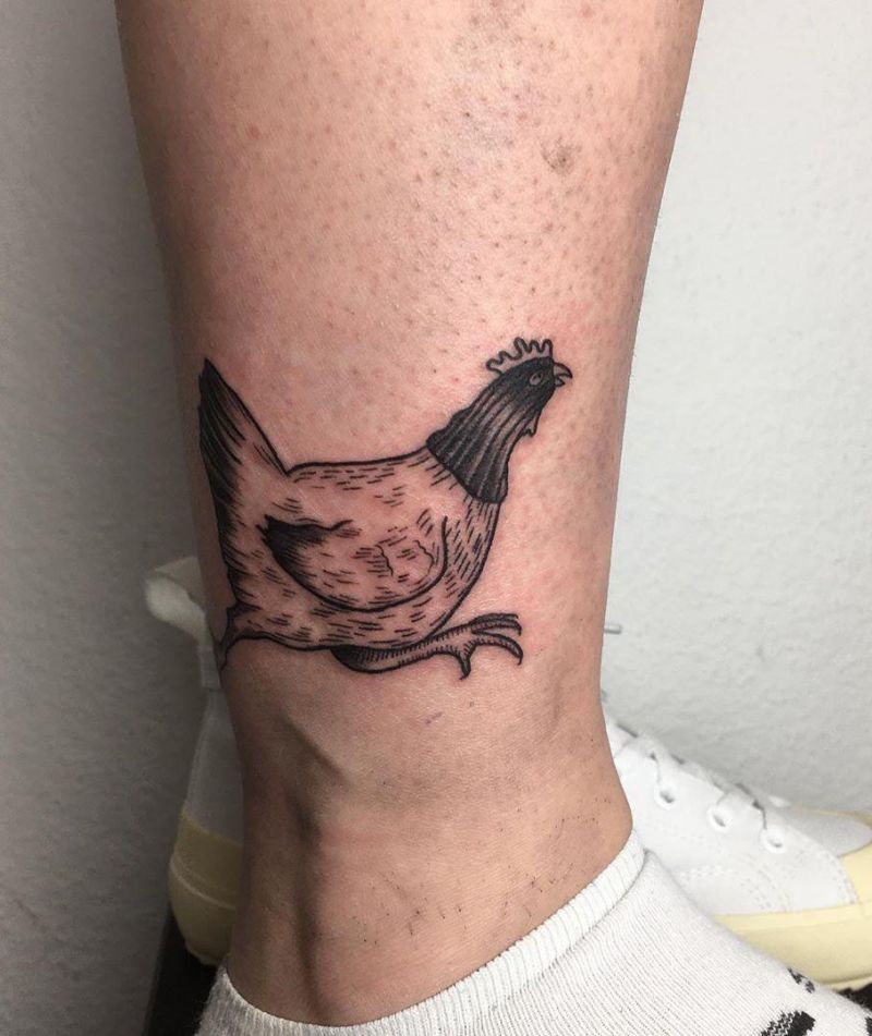 30 Wonderful Chicken Tattoos You Must Love