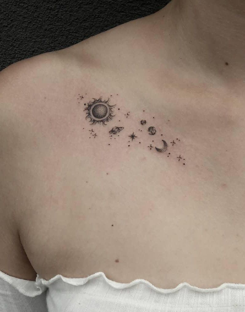 30 Gorgeous Saturn Tattoos You Must Love