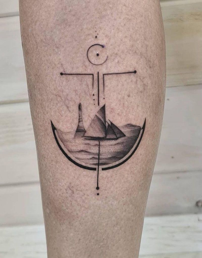 30 Beautiful Boat Tattoos You Must See