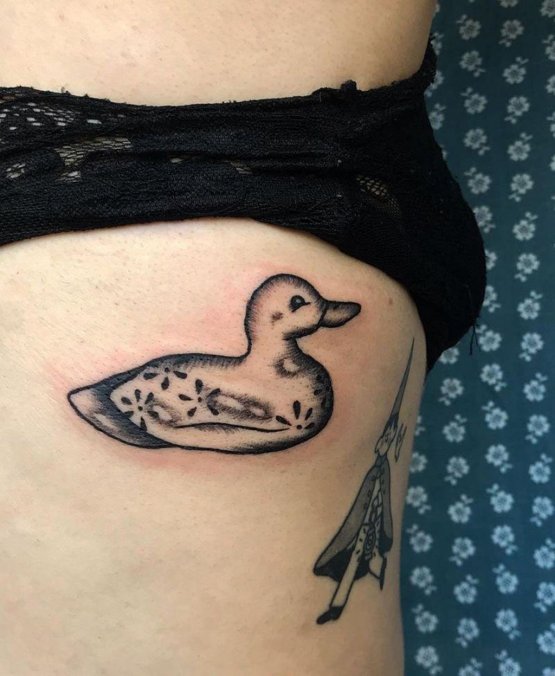 30 Cute Duck Tattoos You Will Love