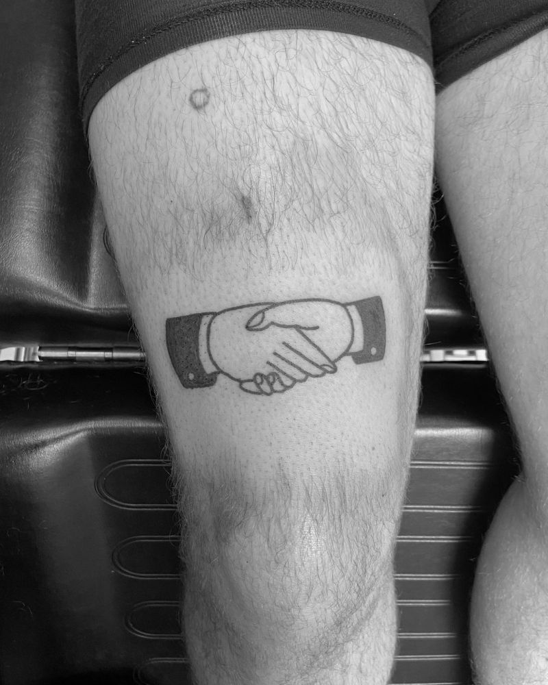 30 Gorgeous Handshake Tattoos You Can Copy