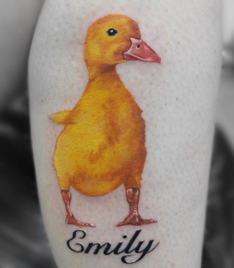 30 Cute Duck Tattoos You Will Love