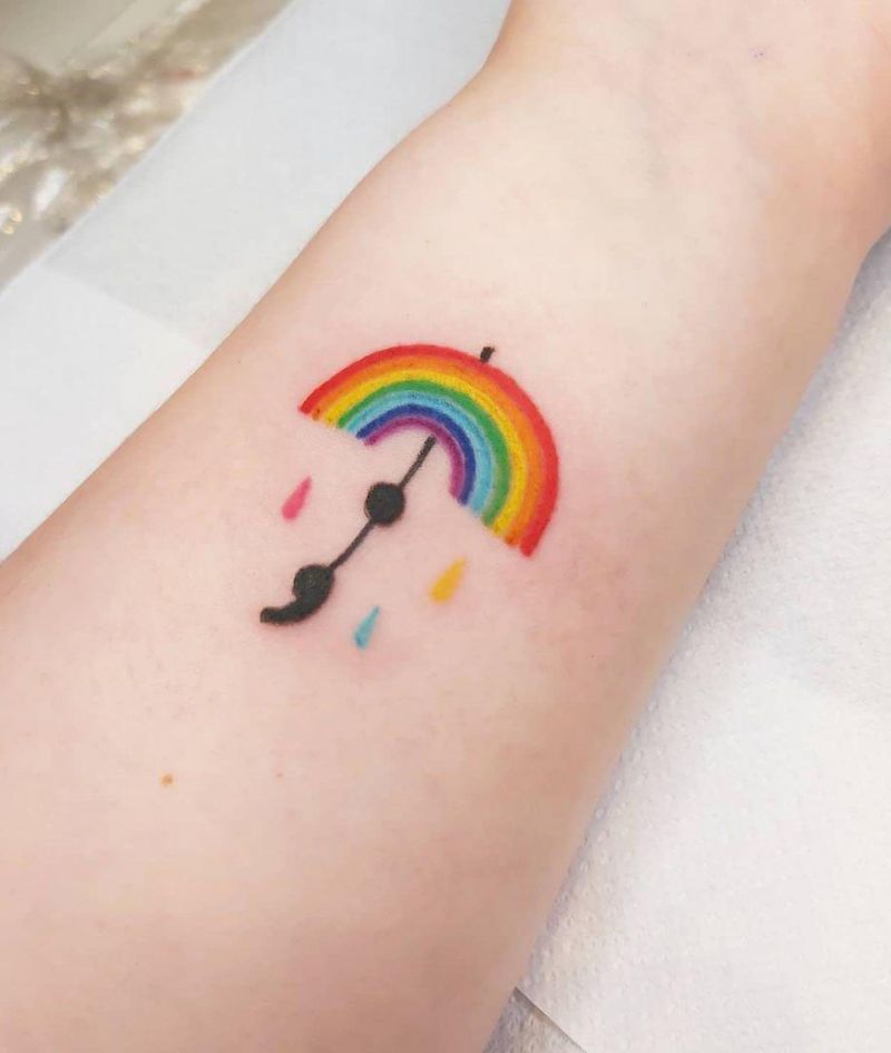30 Elegant Rainbow Tattoos to Inspire You