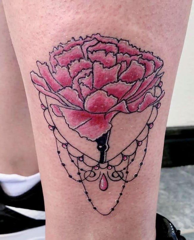 30 Wonderful Carnation Tattoos You Can’t Miss