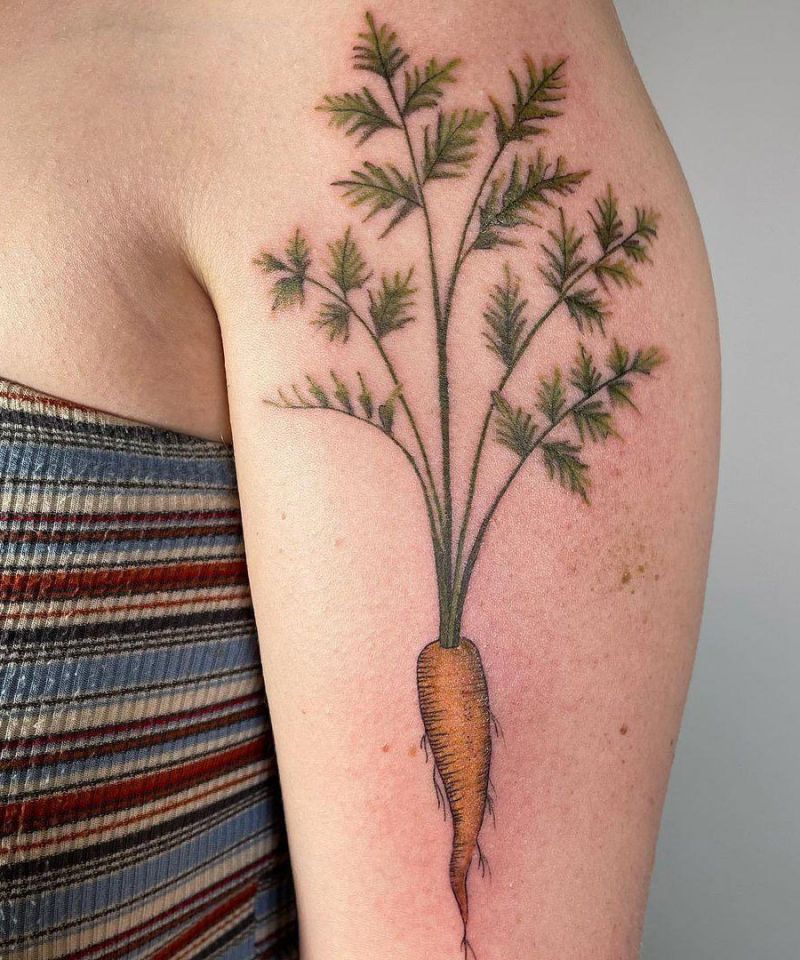 30 Elegant Carrot Tattoos You Can Copy