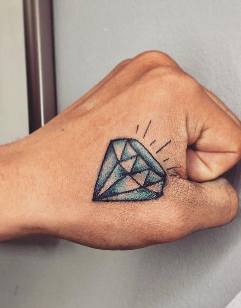 30 Elegant Diamond Tattoos You Can Copy