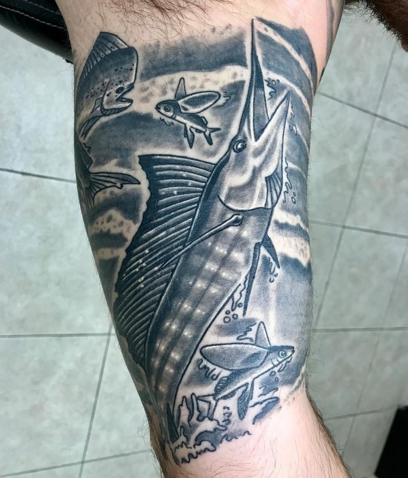 30 Gorgeous Sailfish Tattoos You Should Try