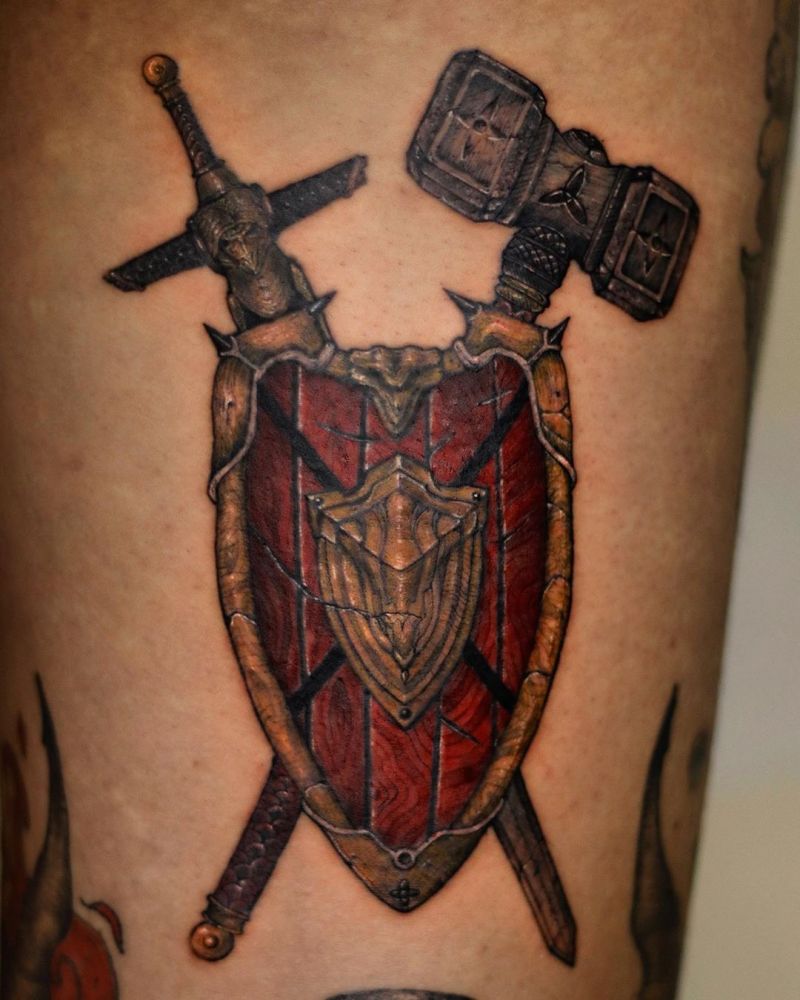 30 Gorgeous Shield Tattoos You Can Copy