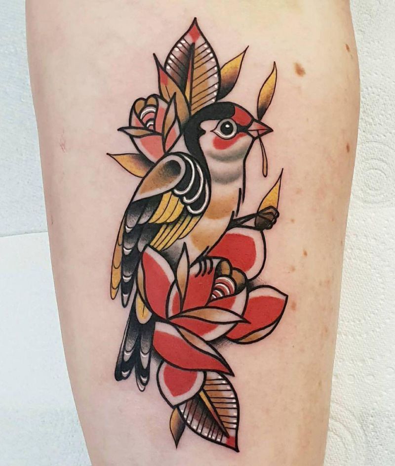 30 Wonderful Goldfinch Tattoos You Must Love