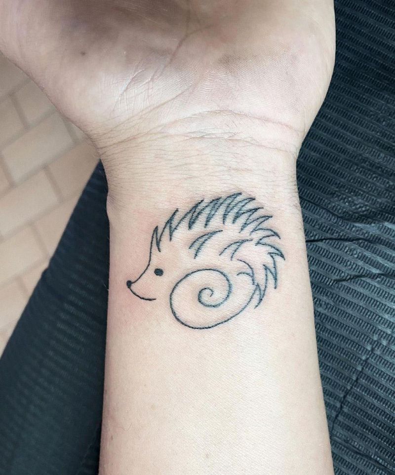 30 Lovely Hedgehog Tattoos You Can Copy