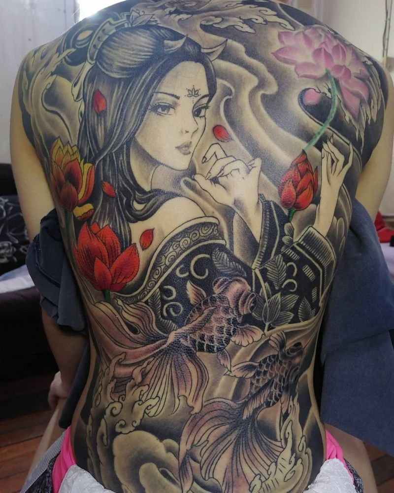 30 Amazing Geisha Tattoos You Must Love