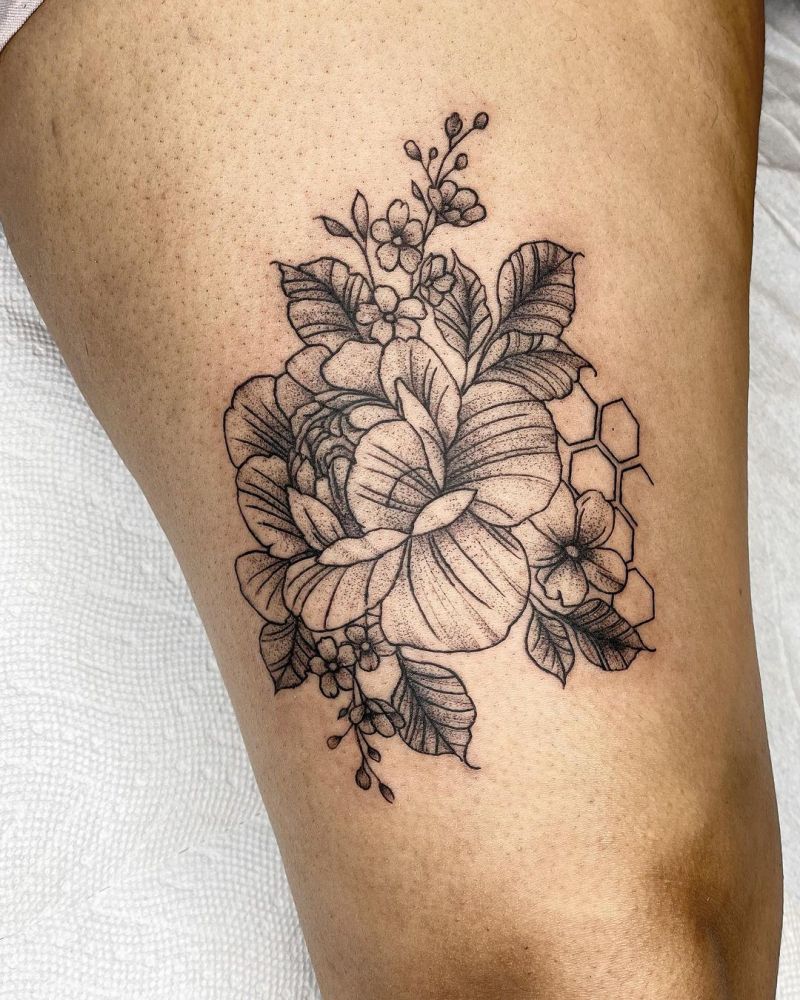 30 Beautiful Honeycomb Tattoos You Can Copy