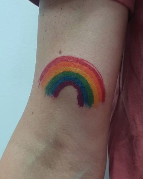 30 Elegant Rainbow Tattoos to Inspire You