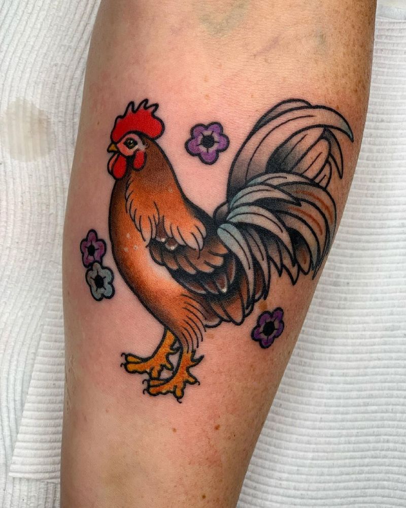 30 Wonderful Chicken Tattoos You Must Love