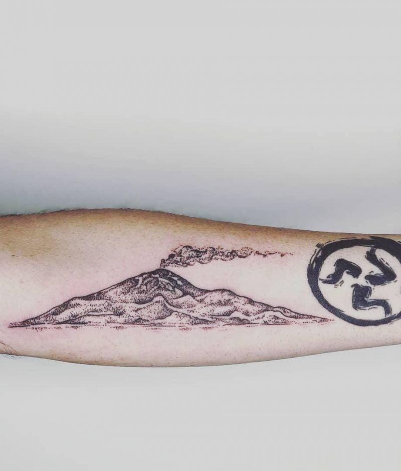 30 Amazing Volcano Tattoos You Must Love