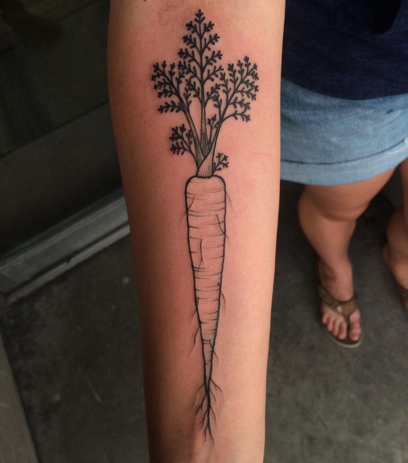 30 Elegant Carrot Tattoos You Can Copy