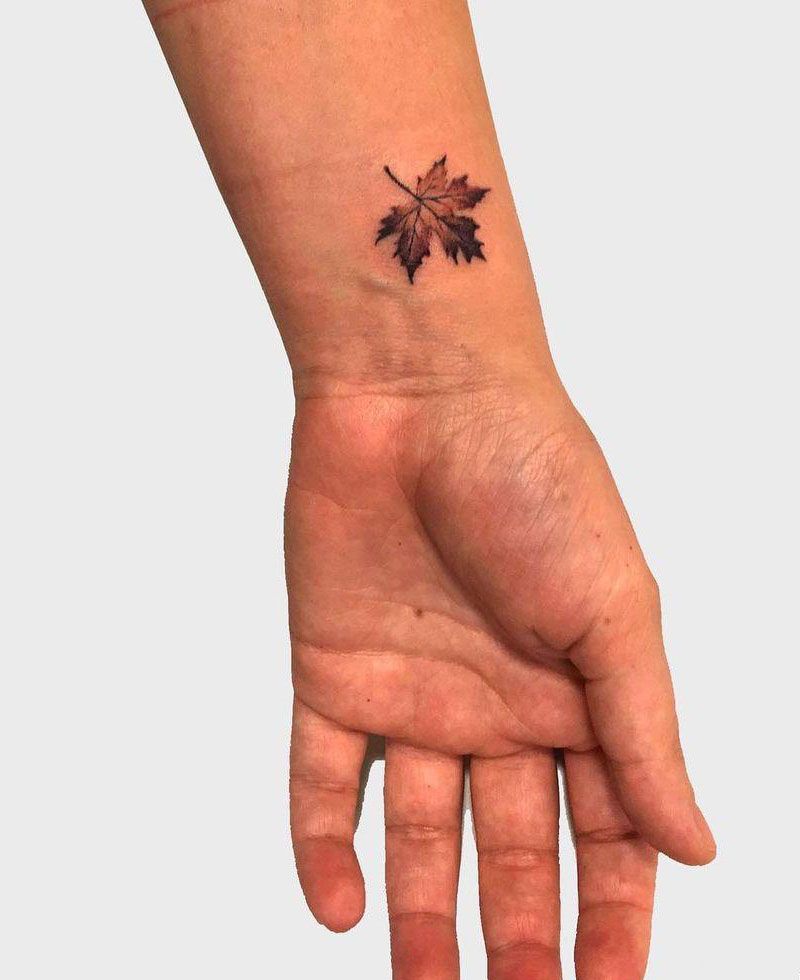 30 Gorgeous Maple Leaf Tattoos You Can Copy