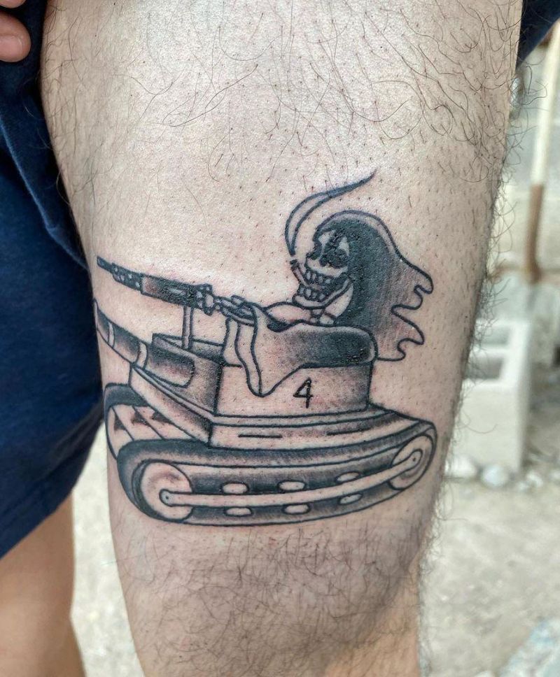 30 Unique Tank Tattoos You Must Love