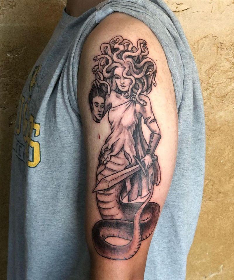 30 Gorgeous Gorgon Tattoos to Inspire You