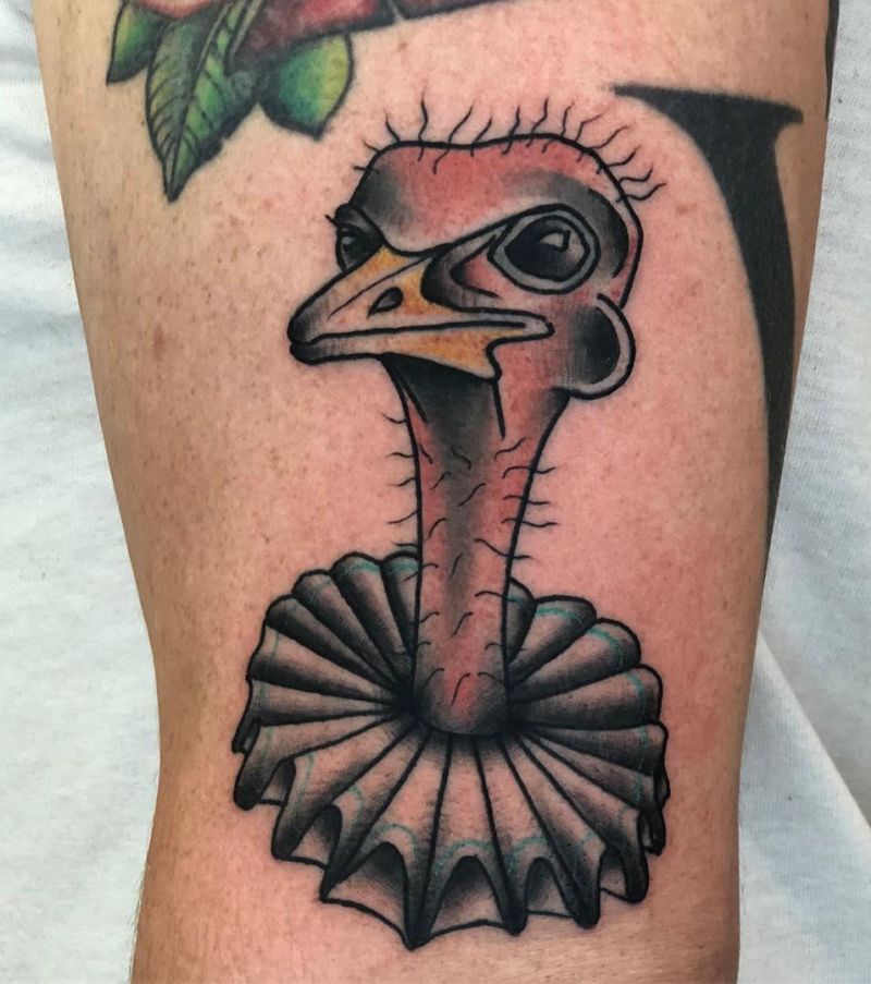 30 Excellent Ostrich Tattoos You Can Copy