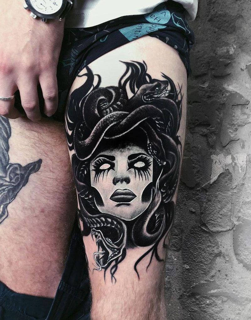 30 Gorgeous Gorgon Tattoos to Inspire You
