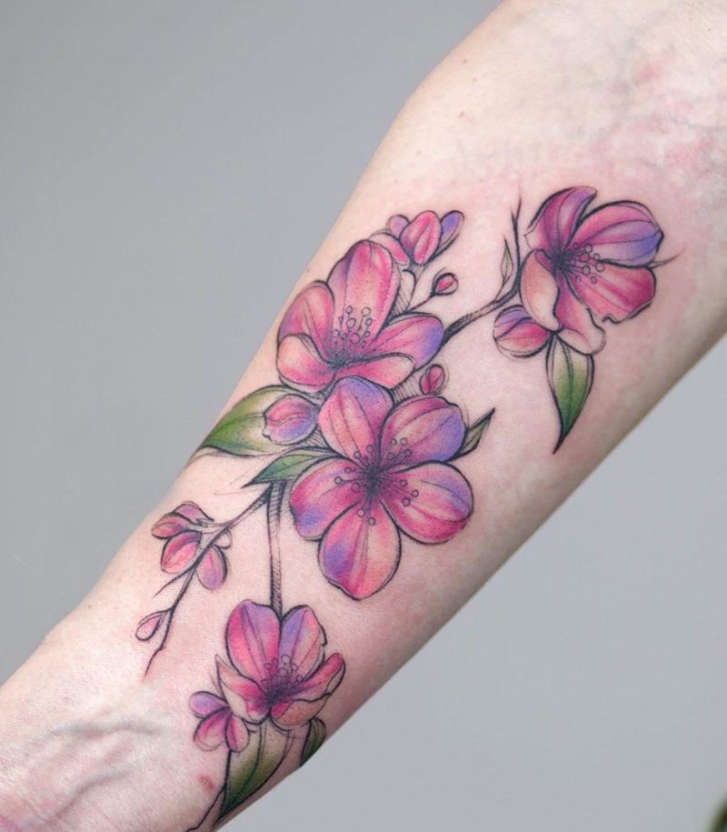 30 Elegant Apple Blossom Tattoos You Should Try