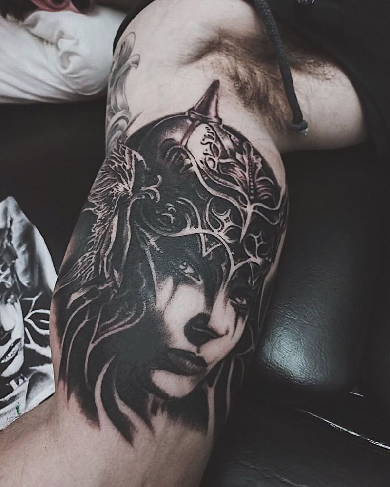 30 Excellent Valkyrie Tattoos to Inspire You