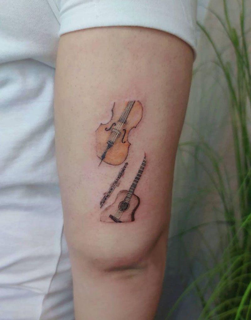 30 Elegant Cello Tattoos You Must Love