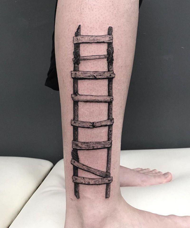 30 Pretty Ladder Tattoos You Will Love