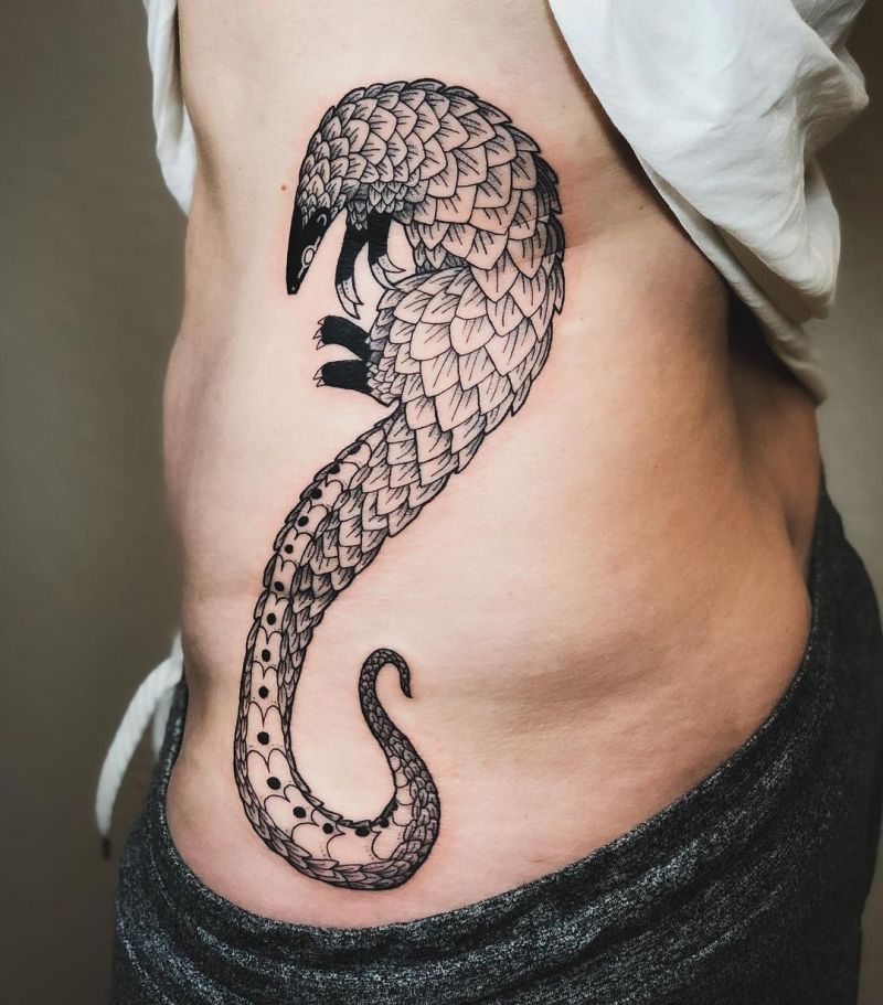 30 Excellent Pangolin Tattoos You Must Try