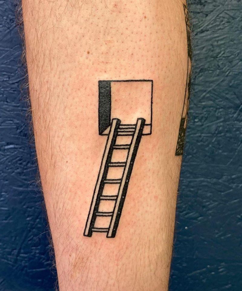 30 Pretty Ladder Tattoos You Will Love
