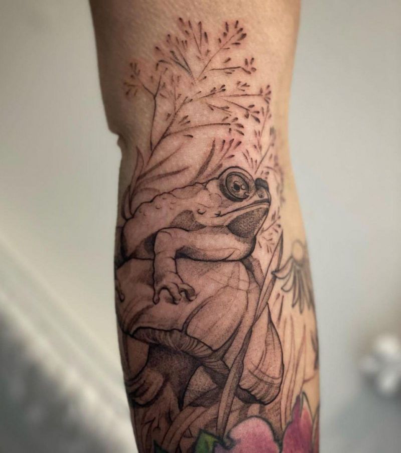 30 Excellent Toad Tattoos to Inspire You
