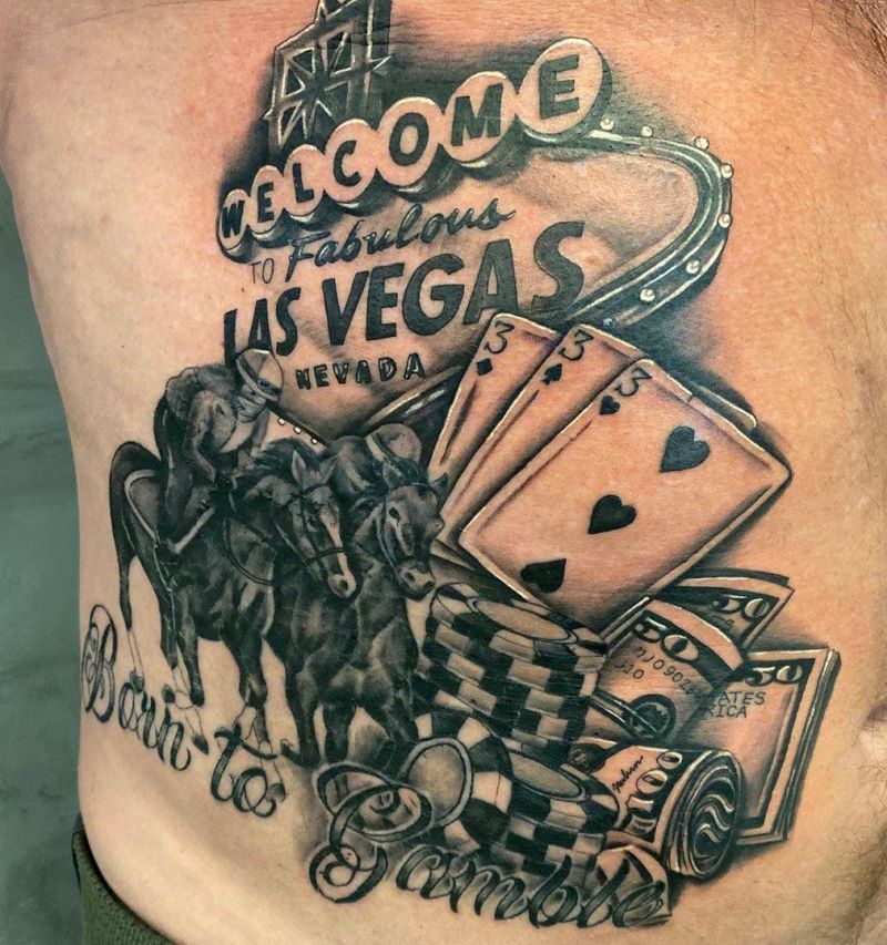 30 Excellent Gambling Tattoos You Must Love