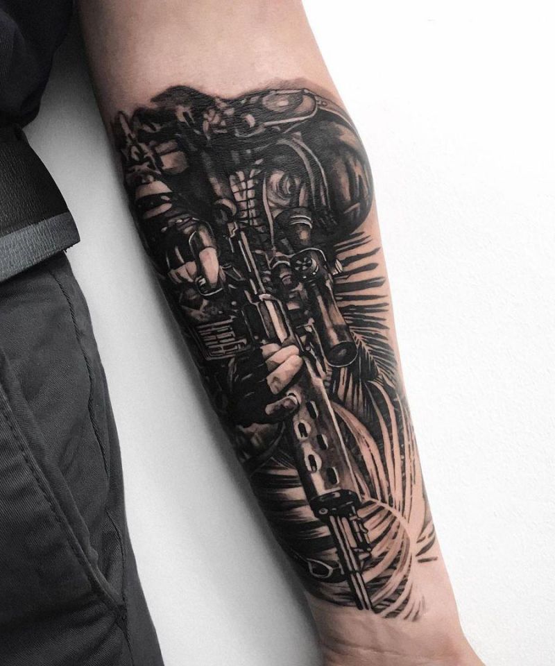 20 Excellent Sniper Tattoos to Inspire You